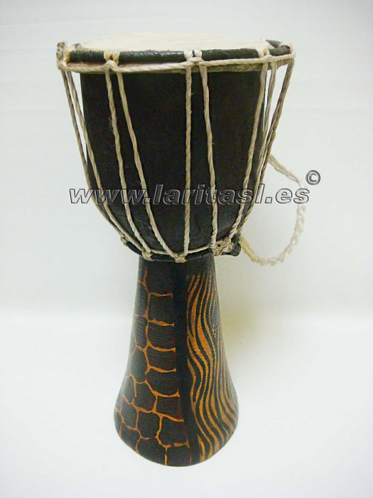 Djembe decorativo pintato 15 (só decoração)